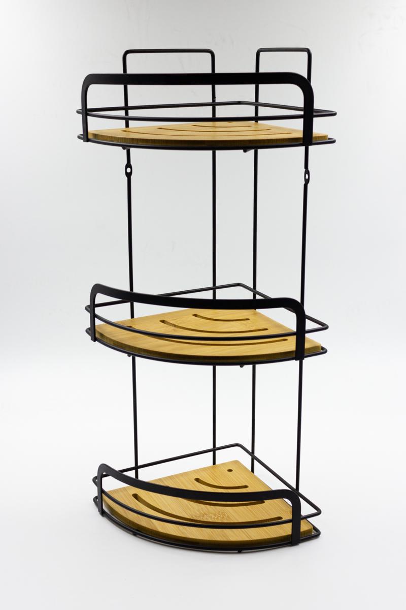 Полка 3-ярусная угловая , бамбук