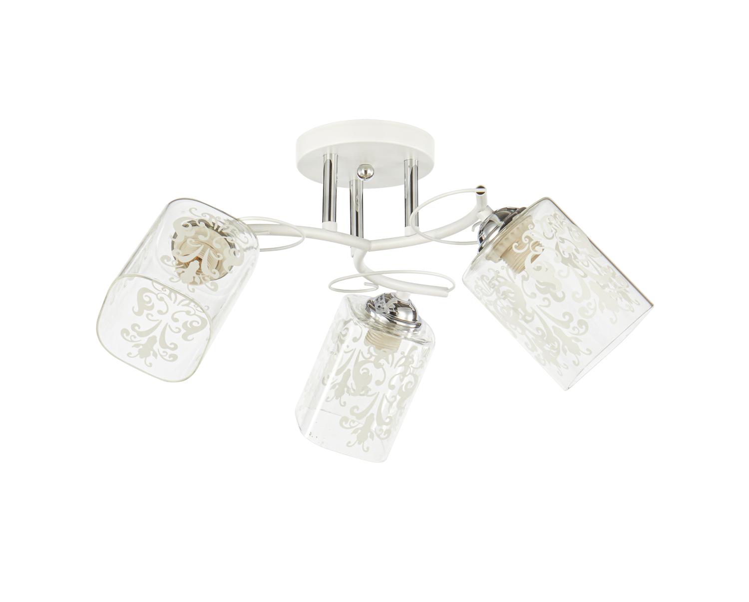 Светильник потолочный 20141/3WT+CR CL+WT