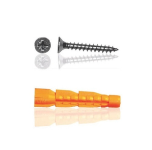 Саморезы универсальные 3,5х40 пот.гол.+дюбель 6х30 (30 шт) цинк - пакет/10