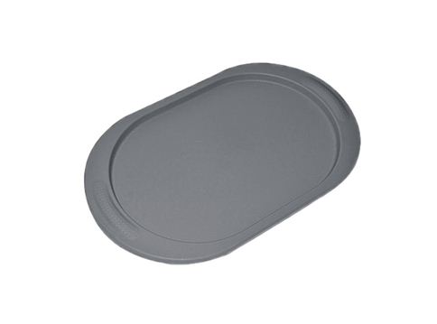 Поднос 480*290мм овал. серый (20)  (Основная серия)								