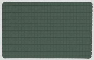 Коврик для ванной "Клетка", 45 * 70 см, изумруд, резиновый (1)