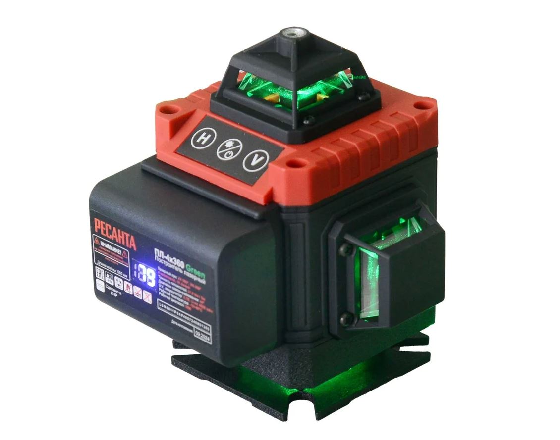 Построитель лазерный ПЛ-4Х360ШС Green Ресанта (1)