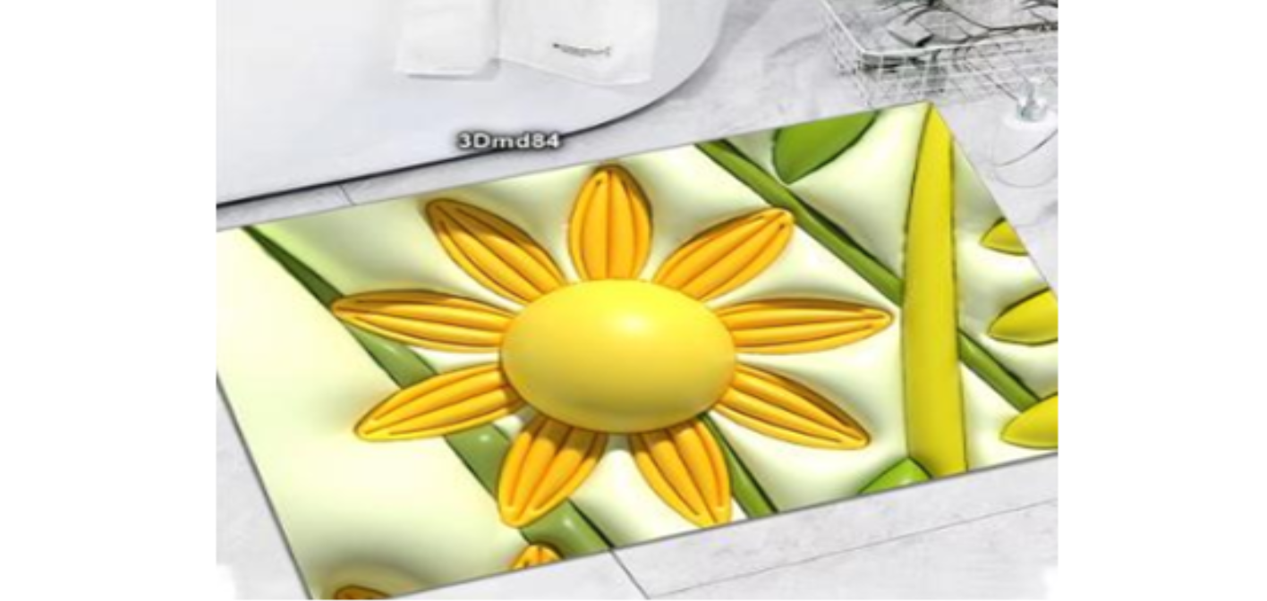 Влаговпитывающий ковер 50*80 см "принт"