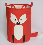 Корзина тканевая для хранения "Лисичка". цвет оранжевый 40*50 см