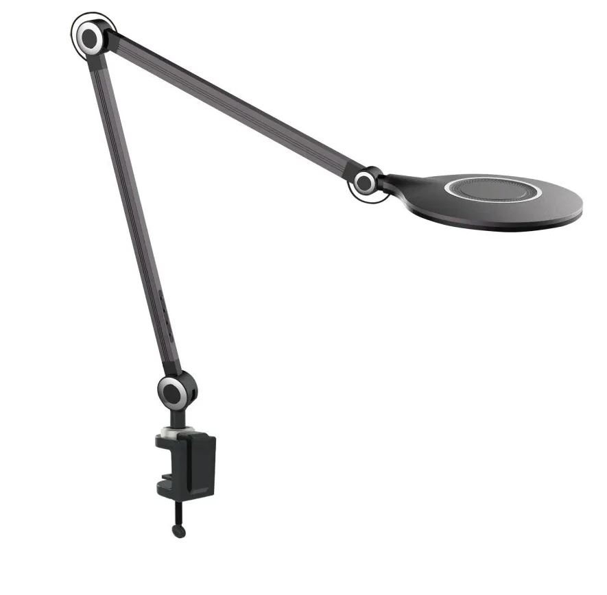 Настольный светодиодный светильник на струбцине National, 10В, черный