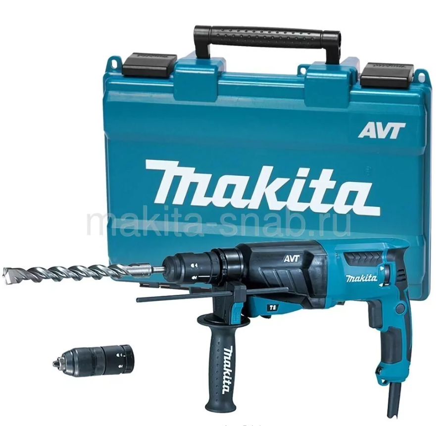 Перфоратор Makita 800Вт,SDS-plus, 3-х реж., 2.7Дж, 26 мм, кейс