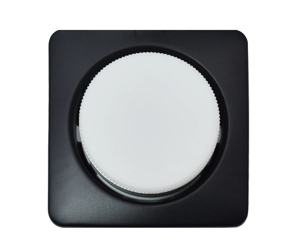 Светильник точечный черный квадрат объемный GCL-GX53-H38-MA-BLACK  (50)