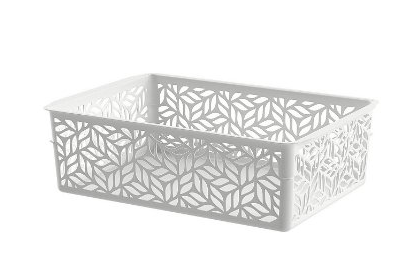 Корзинка универсальная 2,0л "Linden" 230*160*70мм Светло-серый (28) 221313121/03