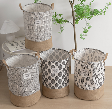 Корзина для белья с ручками "Ботаника"