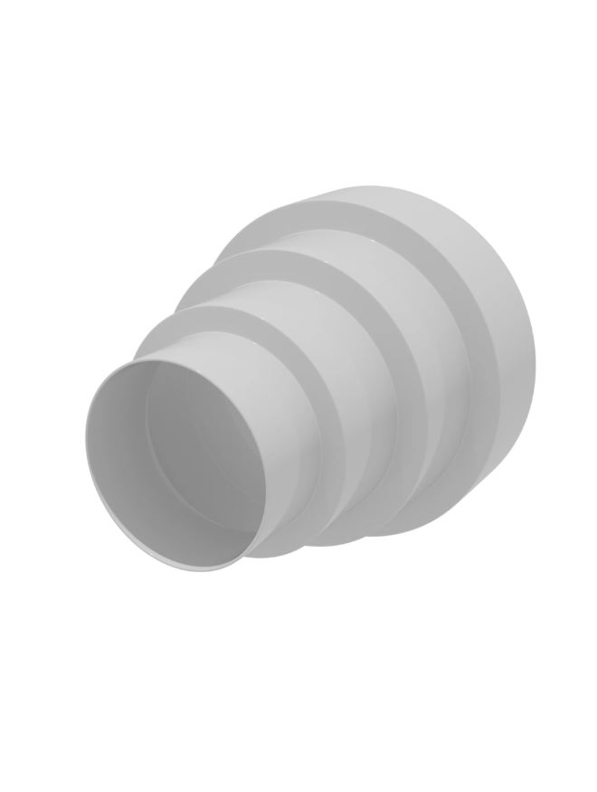 Соединитель универсальный для круглых воздуховодов ПВХ D150/120/100/80 (24)