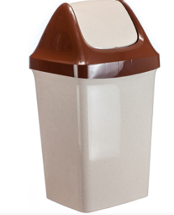 Контейнер д/мусора 25л СВИНГ М2463 Бежевый, Мраморный