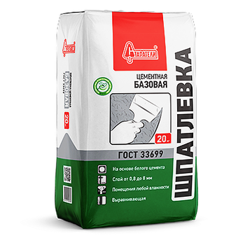 Шпатлевка 20кг  цементная Базовая Старатели (77)