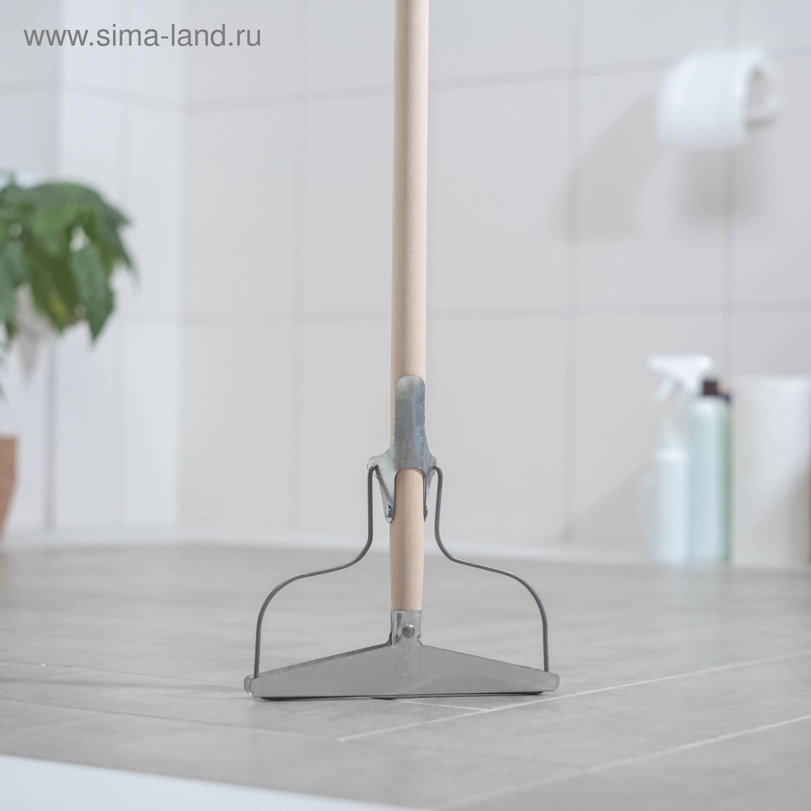 Держатель для тряпки, деревянная ручка, 19×2×122 см