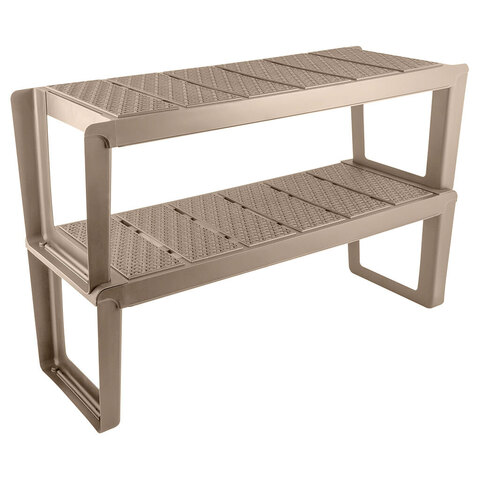 Этажерка 2-х секц. "Wenge" 720*267*470мм Бежевый (6) 221307527/03