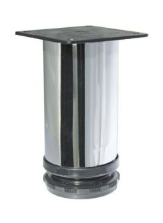 Опора мебельная 50*100 регулируемая с квадратной мет.площадкой, хром (100)