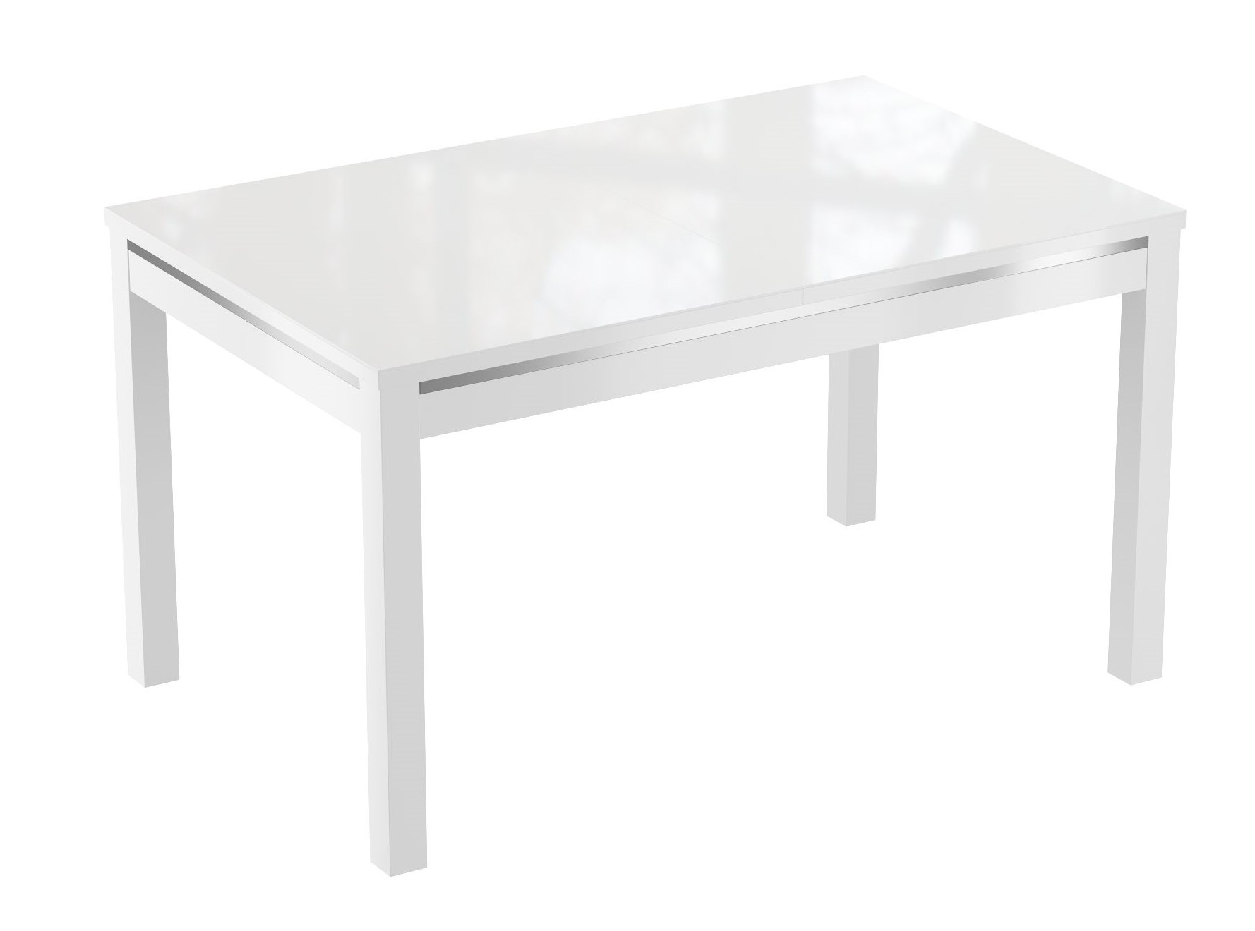 Стол Барон-6 экстрабелое/белый глянец