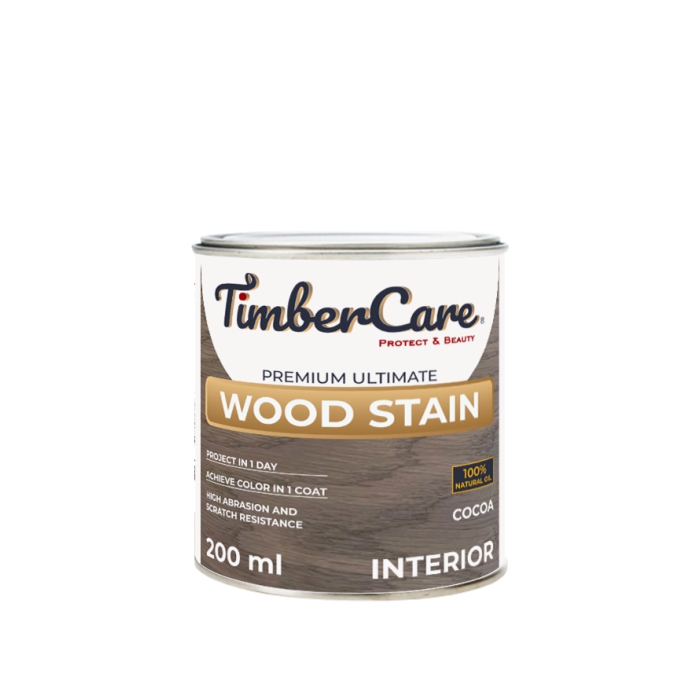 Тонирующее масло TimberCare Wood Stain (цвет: Какао/ Cocoa), банка 0,2л (6)