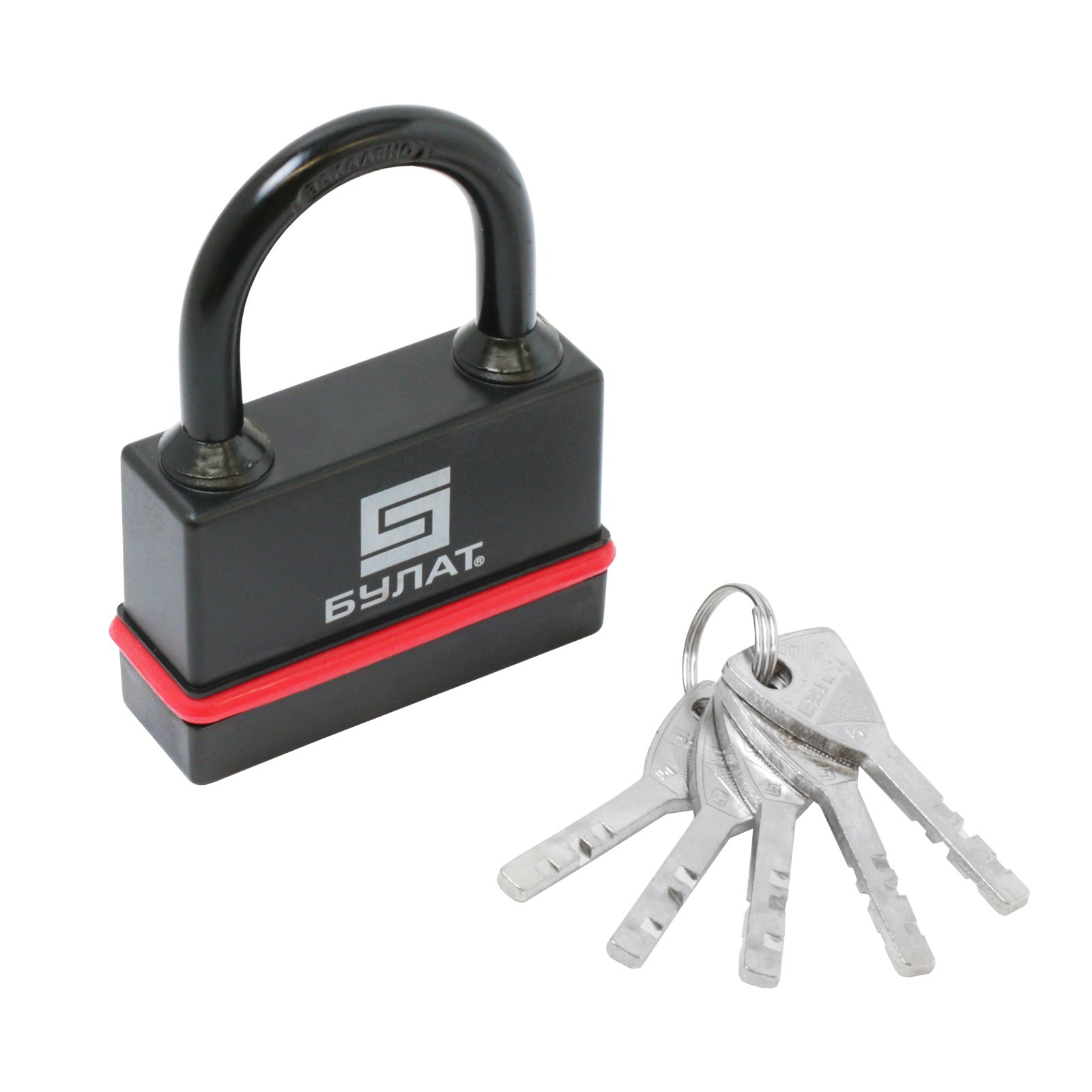 Замок навесной БУЛАТ ВС 3-Н75 ПЛ всепогодный 5кл. d=10мм (24,6)