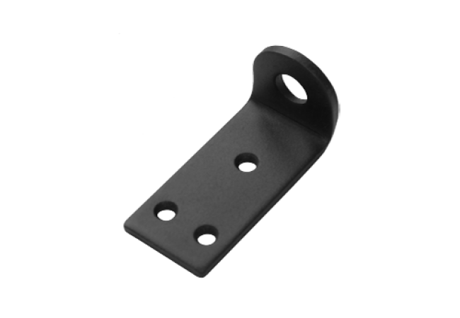 Проушина усиленная Домарт 80х45х40 угловая (толщ. 5 мм.) (черный) (50)