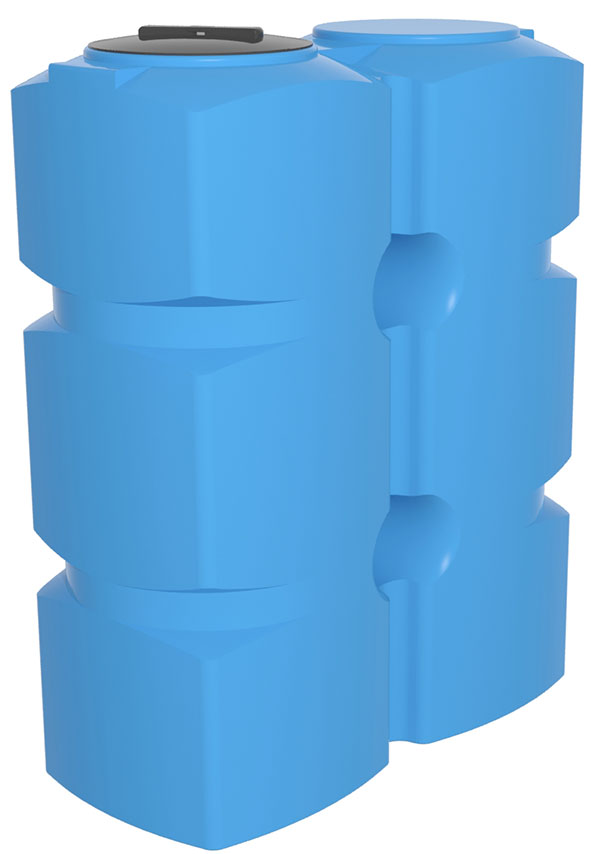 Емкость К 1000 литров вертикальная (цвет голубой)