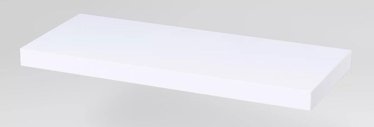 Полка настенная 90х25х3.7 белый ФОРА 1.9