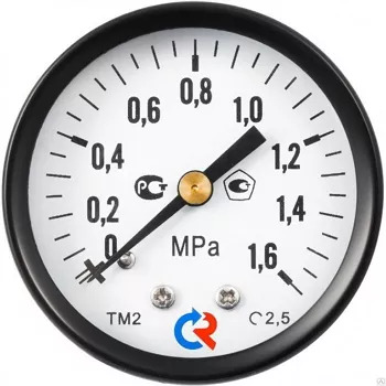 Манометр ТМ-310Т.00(0-1MPa)G1/4.2,5 L= 63мм, осевое присоед. 2.5. РОСМА
