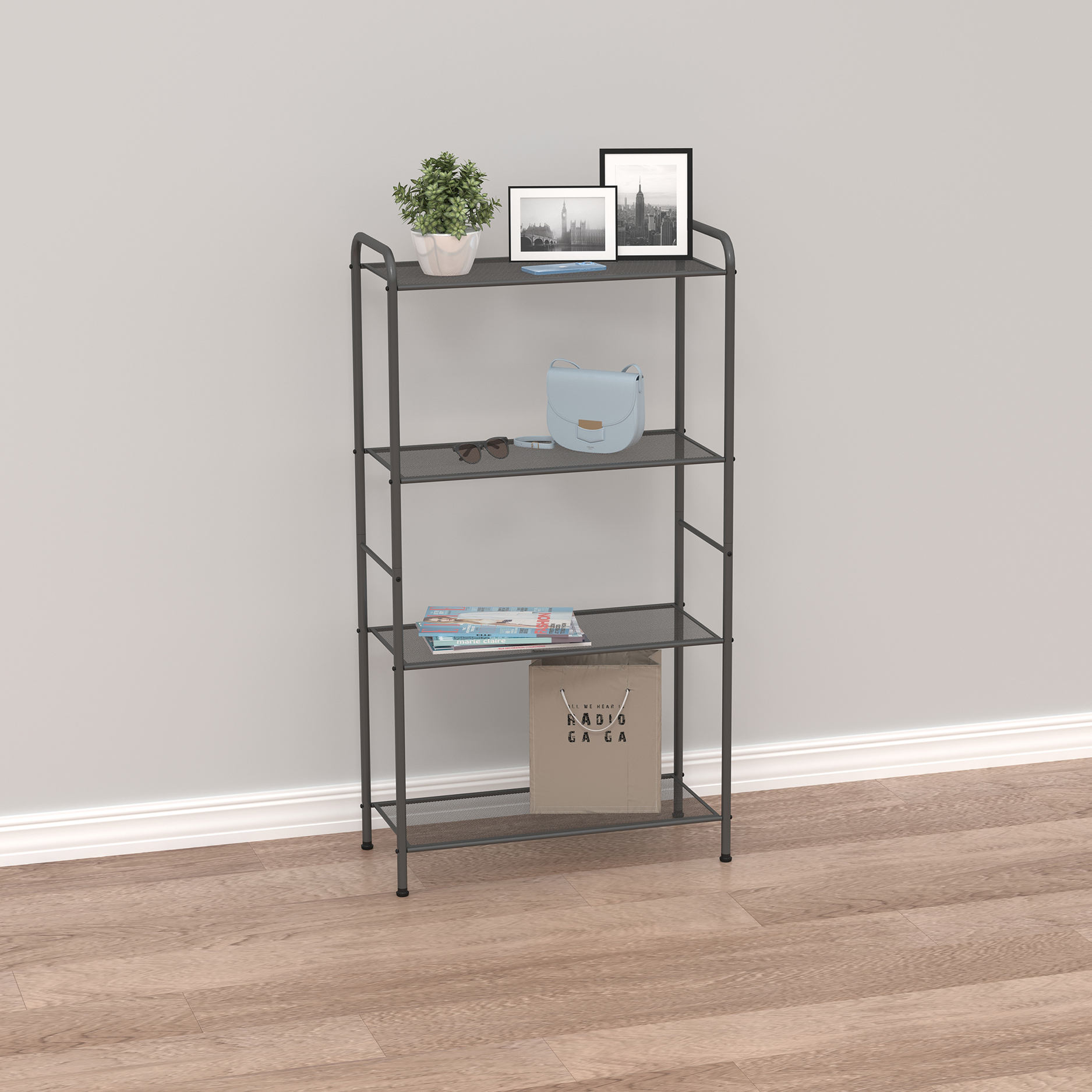 Стеллаж "Валенсия 24 W" (VALENCIA 24 W Shelf rack) (Графит)