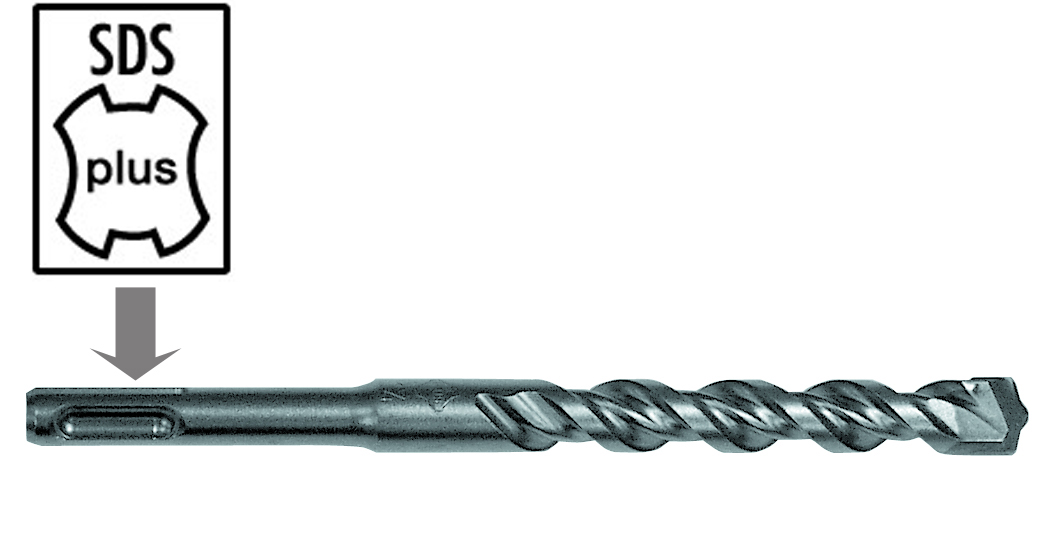 Бур SDS+ Ritter Eco 2-plus 6х100/160 (W-образная увелн. тв.сплав.напайка)(100)