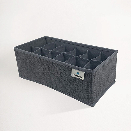 Органайзер для хранения, ГРАФИТ, 12 секций 30x15x11, прямоугольник