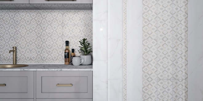 Плитка наст.Сибелес керам. Белая 15*40 (1,32 м2 = 22 шт.)