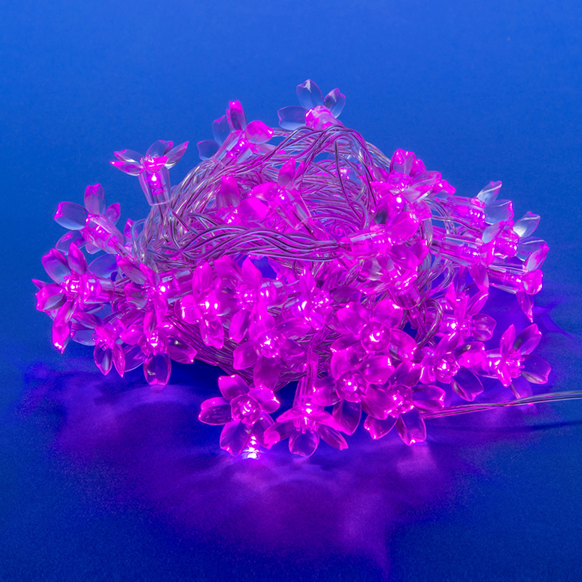 Гирлянда светодиодная с контроллером «Сакура розовая», 50 св ULD-S0700-050/DTA PINK IP20 PINK SAKURA
