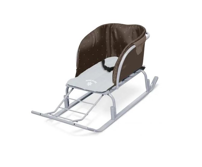 Матрац для санок, сиденье универсальное (СС2-1/9 в горошек шоколадный)																										