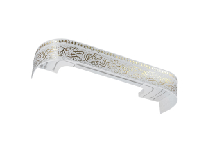 Карниз "Прима" 2,0м белый/золото с поворотами (5)