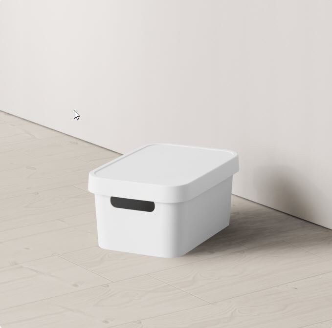 Ящик д/хранения Folk 4,5л Белый (14)