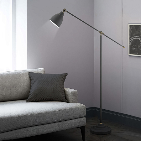 Светильник напольный НТ-859 (BA черный/античная медь ARTSTYLE серия Bombay,металл.,Е27, 60ВТ, 220