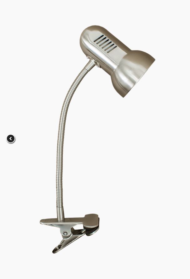 Светильник настольный на прищепке 40 Вт, 220В, Е27 МТ2023 никель