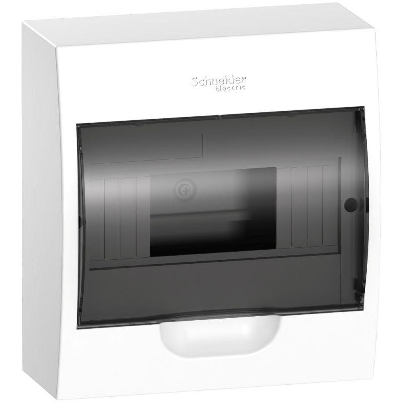 Бокс навесной ОП Easy9 1ряд 8мод. с прозр. дверцей SE EZ9E108S2SRU (120)