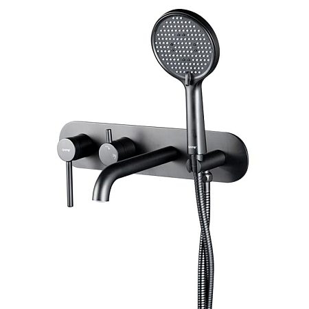 Встраиваемый смеситель для ванны и душа черный арт. G3306-6