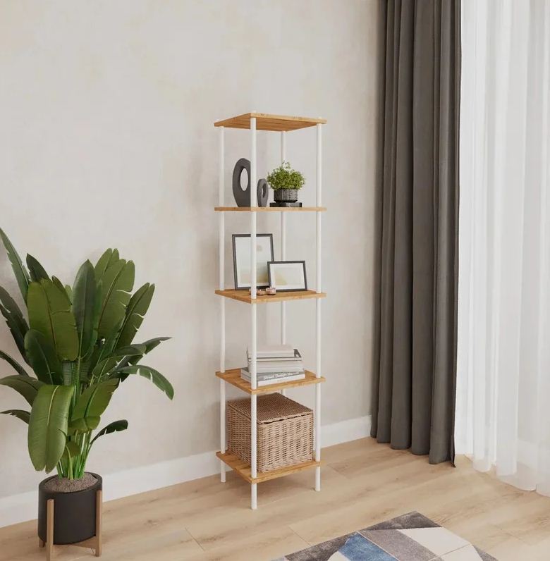 Стеллаж 15 "НеШкаф" (Системы открытого хранения) (Белый)