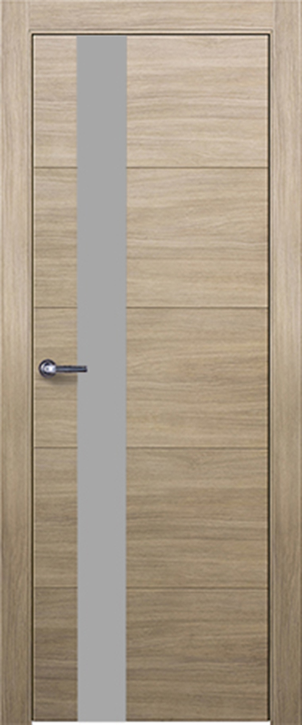 Дверь Дуб серо-зеленый 701 ДО 21- 9 (пр/л), мех.замок, (800мм) СтеклоСильвер