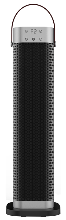 Обогреватель-колонна черный с ПДУ 16x16x52.6см