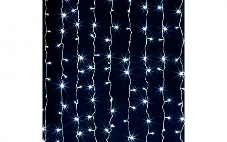 Гирлянда Занавес 500 белых LED. 2,4х1,5 м 25 (6)