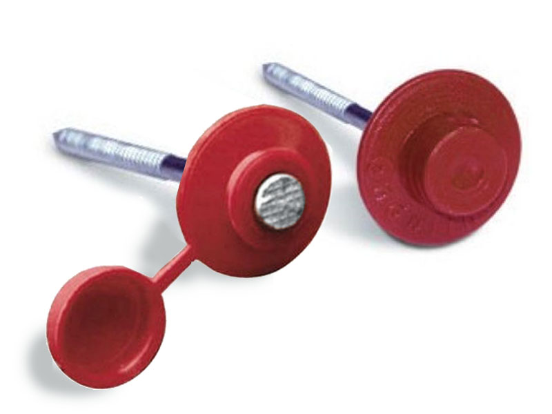 Гвозди с закр. шл., красн.(100шт)