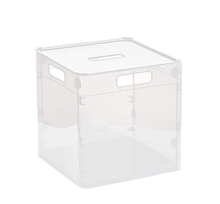 Ящик 35,0л 330*330*330мм сборный с/кр прозрачный (1) 923500