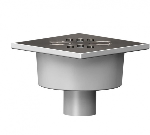 Трап верт D50 150*150 нерж ст (10)