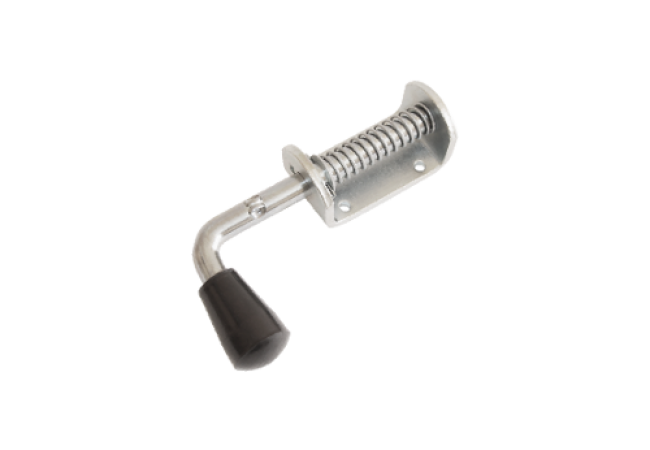 Засов пружинный Домарт (75) 140мм мод.2, цинк (10)