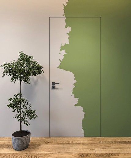 Дверь INVISIBLE финиш-грунт 4-х SE (ЗПЗм1 + ЗПСП 2шт AGB 2.0) ПГ 800