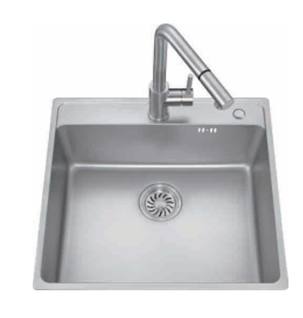 Мойка "Джум" 50x46х20см, нерж.сталь (толщ металла 0,9 мм) без смесителя(_1_)