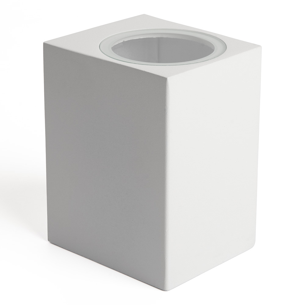 Светильник садово-парковый, 230V GU10, DH050 , белый (на стену)(_40_)