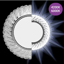 Светильник точечный прозрачный, с подсветкой 6000К, SKYWARD AURA GX53H4-2.0 G9 (10)